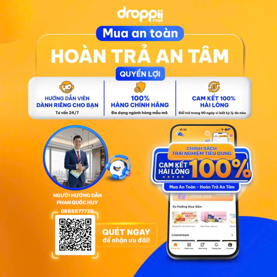 Droppii Mall - Ứng dụng mua sắm online